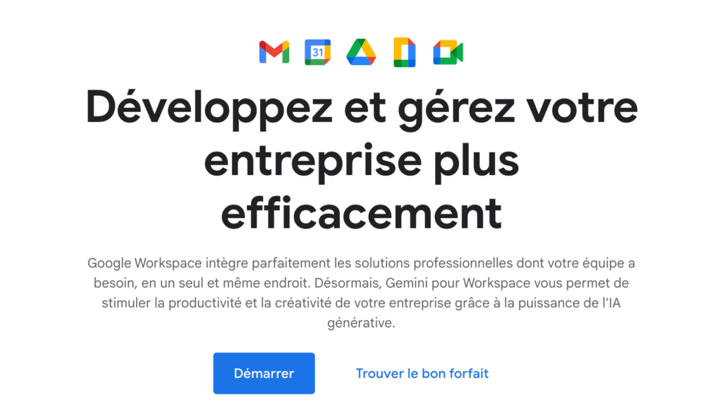 Outil Google Workspace pour sa content factory. 