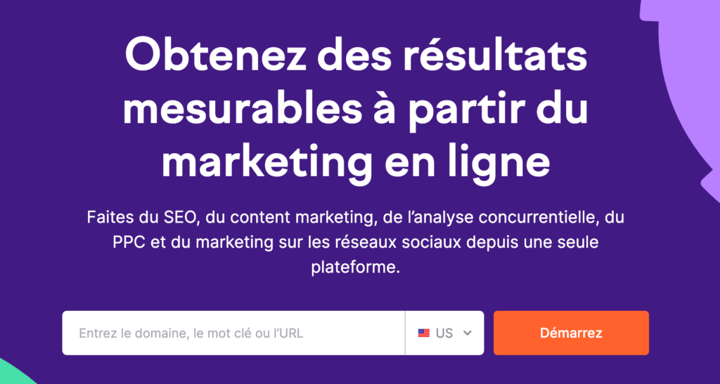 Outil Semrush pour sa content factory.